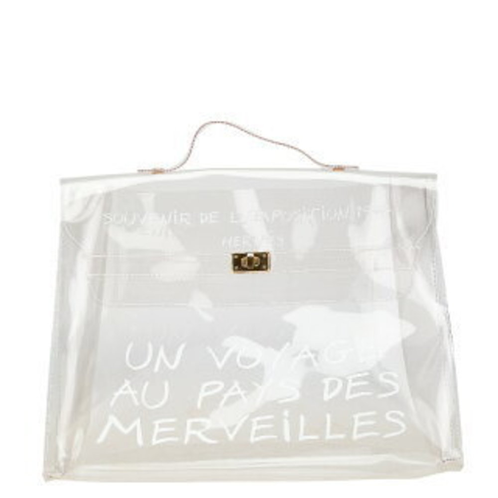 Hermes Vinyl Kelly Wonderland Journey to Handbag Clear s